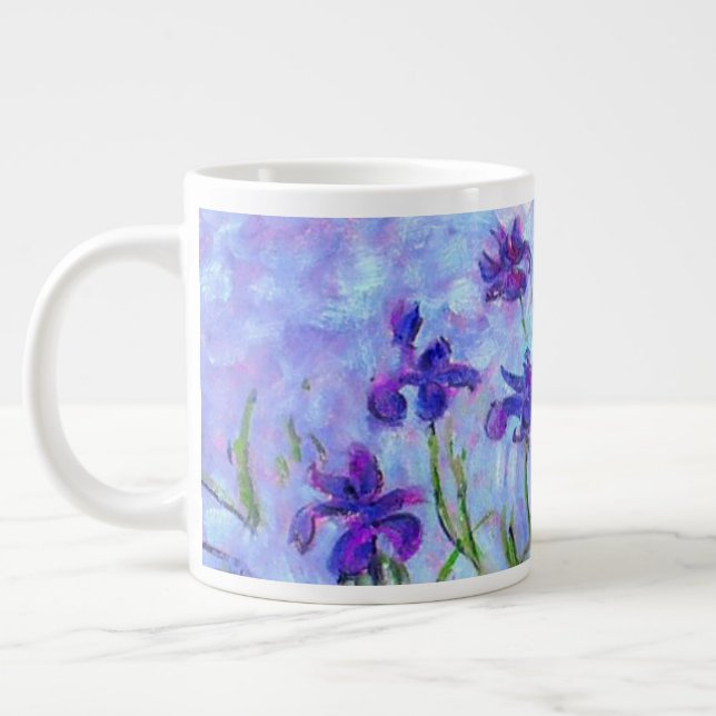 Taza De Café Gigante Monet Lilac Irises (Izquierda)