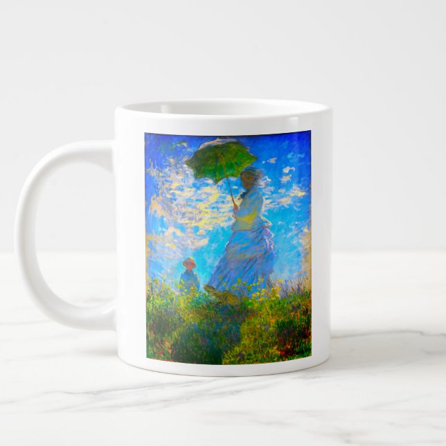 Taza De Café Gigante Monet Woman con una sombrilla (Izquierda)