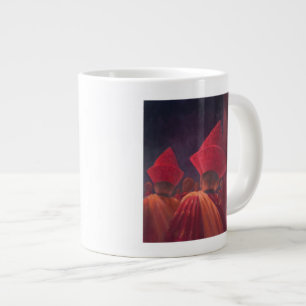 Taza De Café Gigante Monjes budistas Bhután 2012