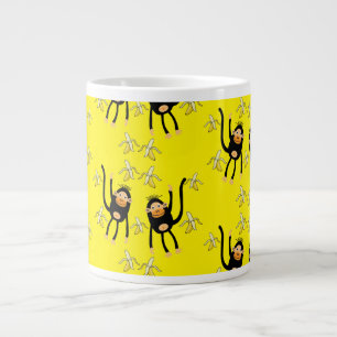 Taza De Café Gigante Mono Y Bananas Cuidados