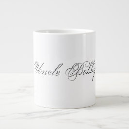 Taza De Café Gigante Monograma 3d de guión minimalista