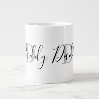 Taza De Café Gigante Monograma de Papá Gris