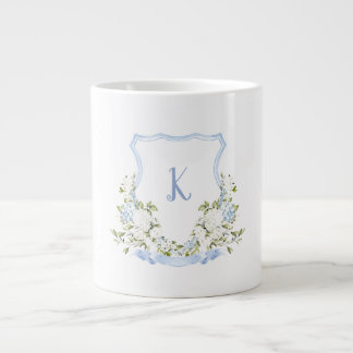 Taza De Café Gigante Monograma Escudo floral