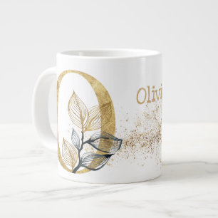 Taza De Café Gigante Monograma "O" Jumbo Sopa de jarra helado