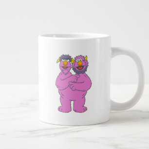 Taza De Café Gigante Monstruo de dos cabezas de Sesame Street