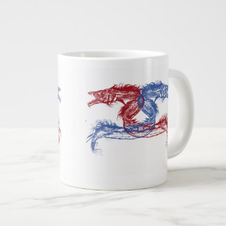 Taza De Café Gigante Monstruos del mar con el fondo elegido