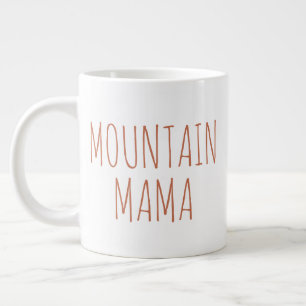 Taza De Café Gigante "Montaña Mamá" Sencilla y Moderna casa de campo