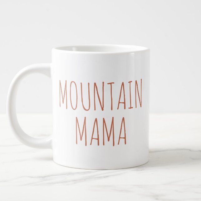 Taza De Café Gigante "Montaña Mamá" Sencilla y Moderna casa de campo (Izquierda)