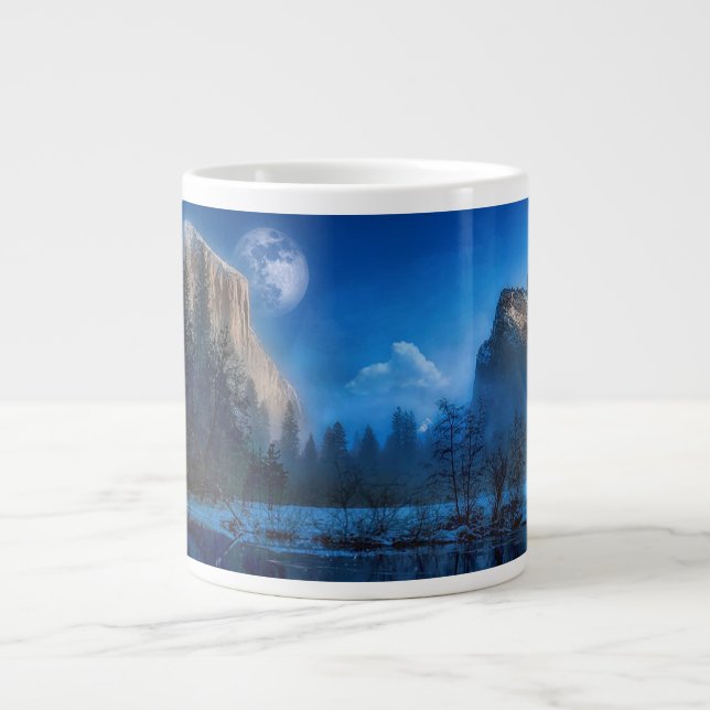 Taza De Café Gigante Montañas (Frente)