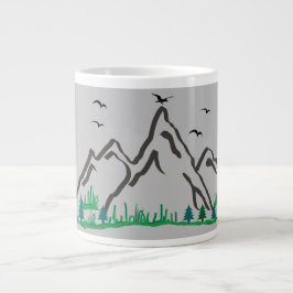 Taza De Café Gigante Montañas