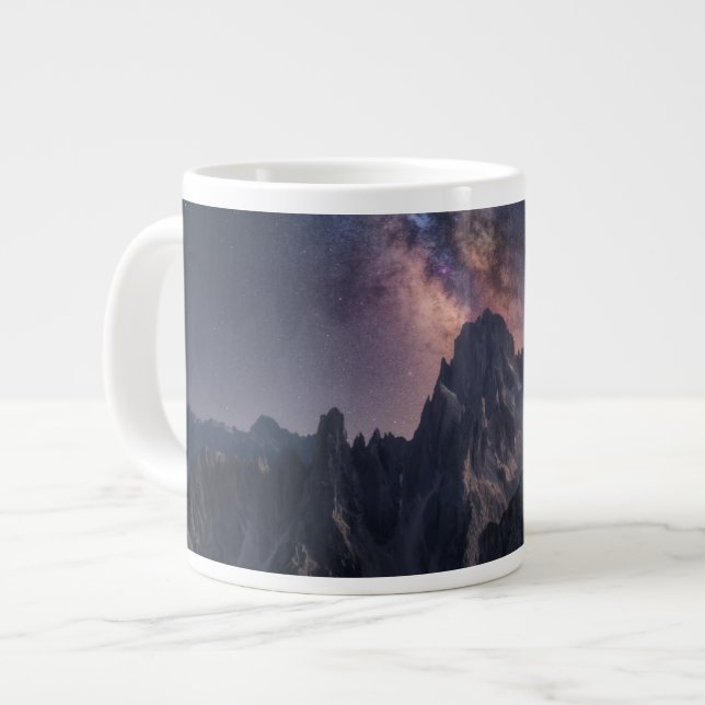 Taza De Café Gigante Montañas | Montañas Dolomitas, Italia (Izquierda)