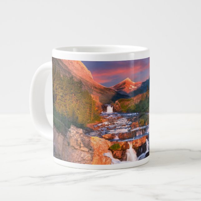 Taza De Café Gigante Montañas | Parque nacional Glacier, Montana (Izquierda)