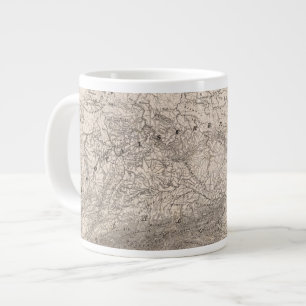 Taza De Café Gigante Montañas y ríos de Europa
