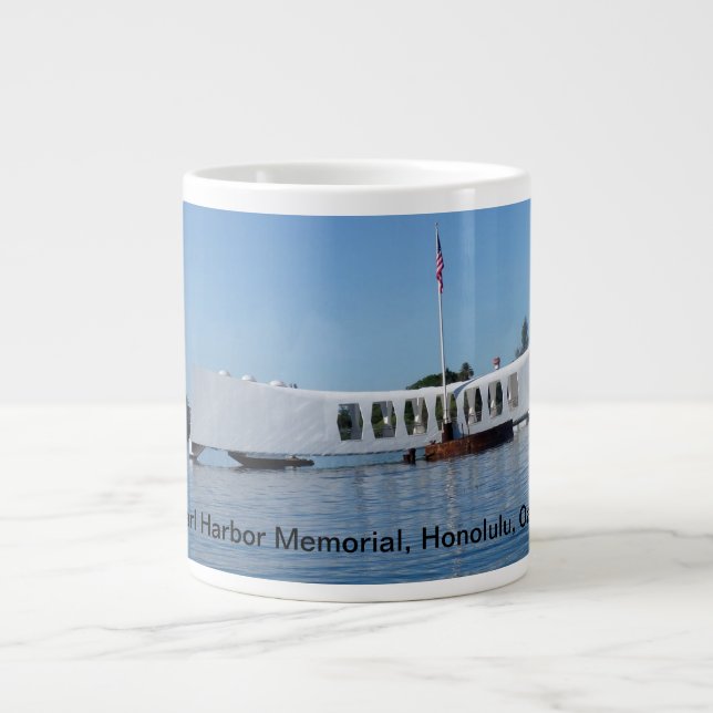 Taza De Café Gigante Monumento a Pearl Harbor (Frente)