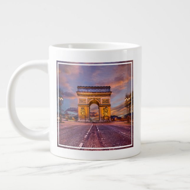 Taza De Café Gigante Monumentos | Arco de Triomphe, París, Francia (Izquierda)