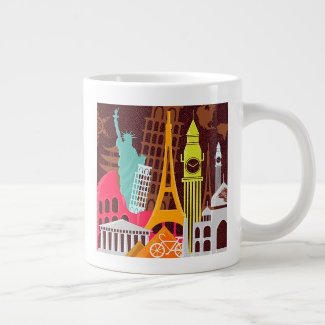 Taza De Café Gigante Monumentos internacionales (Derecha)