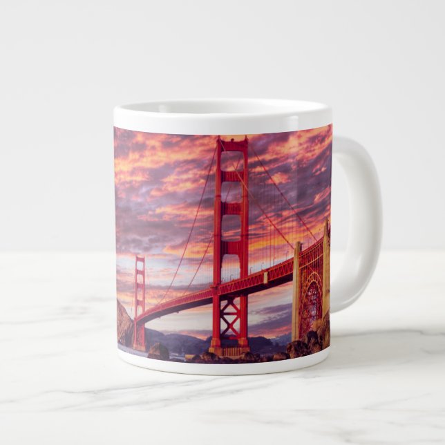 Taza De Café Gigante Monuments | The Golden Gate San Francisco, CA (Derecha)