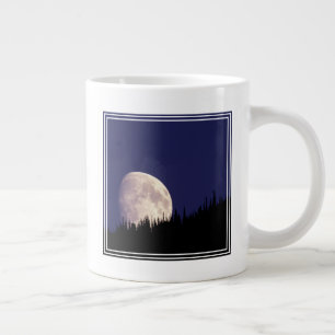 Taza De Café Gigante Moon & Forest Parque nacional Glaciar Montana