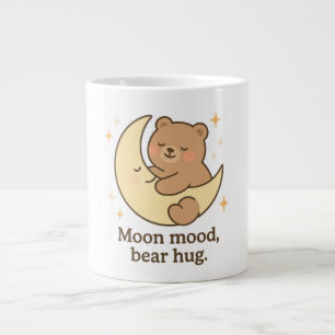 Taza De Café Gigante Moon Mood Bear Hug Mug Cute Cosy Regalo Estético