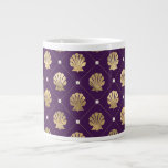 Taza De Café Gigante Morado de Regal y Mugre Jumbo de Oro<br><div class="desc">Morado de Regal y Mugre Jumbo de Oro</div>