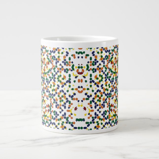 Taza De Café Gigante Moroccan Geometric Pattern (Frente)