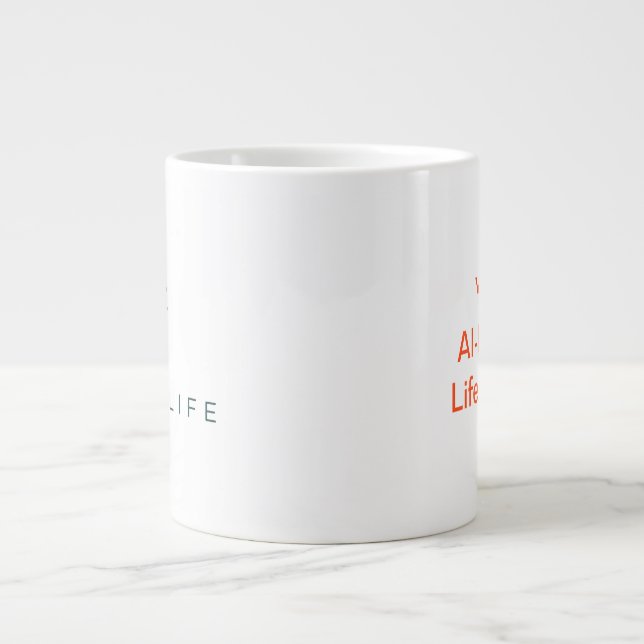 Taza De Café Gigante Mosaic Life Jumbo Mug (Frente)