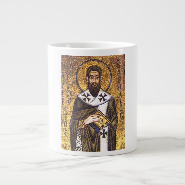 Taza De Café Gigante Mosaico de San Basilio el Grande (Frente)