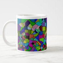 Mosaico inclinado de vidrio manchado 20oz Mug