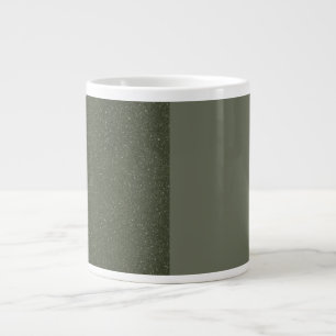 Taza De Café Gigante Moss Green Two-Tone Personalizado Mug