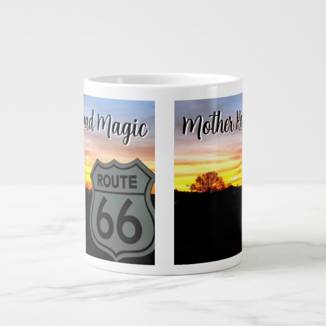 Taza De Café Gigante Mother Road Magic (Frente)