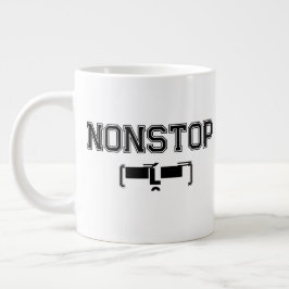 Taza De Café Gigante Motivación del Gimnasio NONSTOP Camiseta de Hoodie