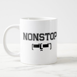 Taza De Café Gigante Motivación del Gimnasio NONSTOP Camiseta de Hoodie