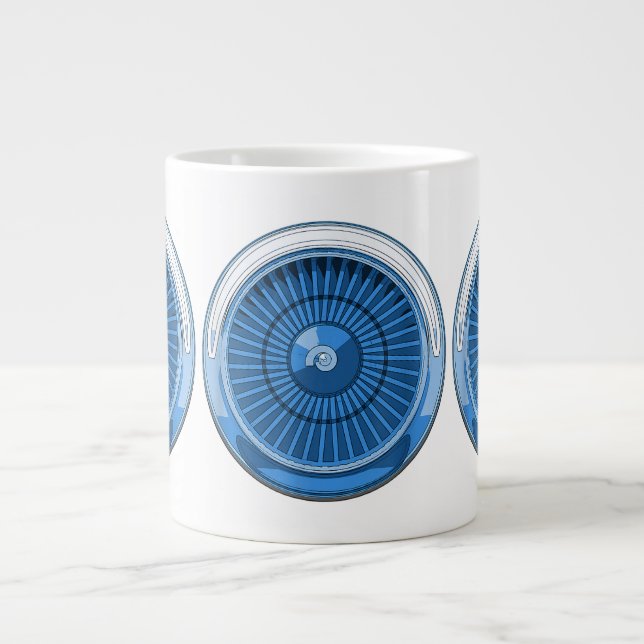 Taza De Café Gigante Motor a chorro (Frente)