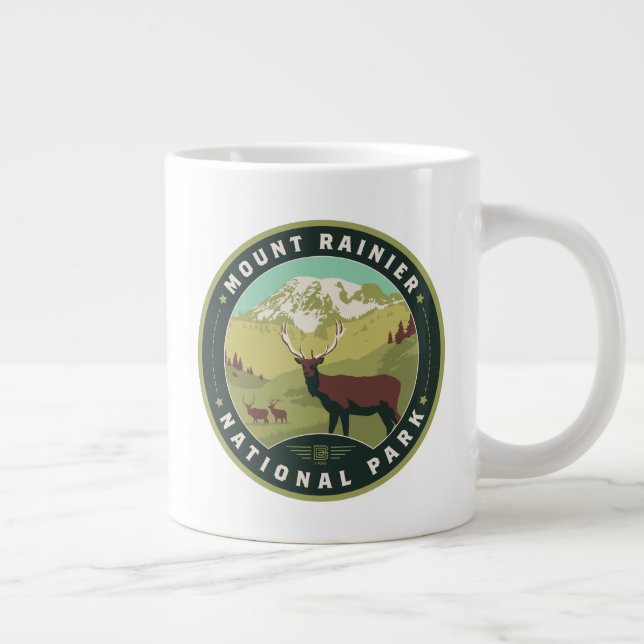 Taza De Café Gigante Mount Rainier National Park (Derecha)