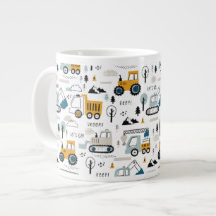 Taza De Café Gigante Mover el patrón de vehículo