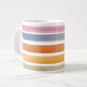 Taza De Café Gigante Movimientos pintados a mano del cepillo de la