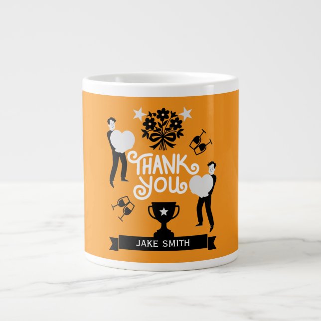 Taza De Café Gigante Muchas Gracias (Frente)