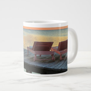 Taza De Café Gigante Muelle con vista al océano, Belice