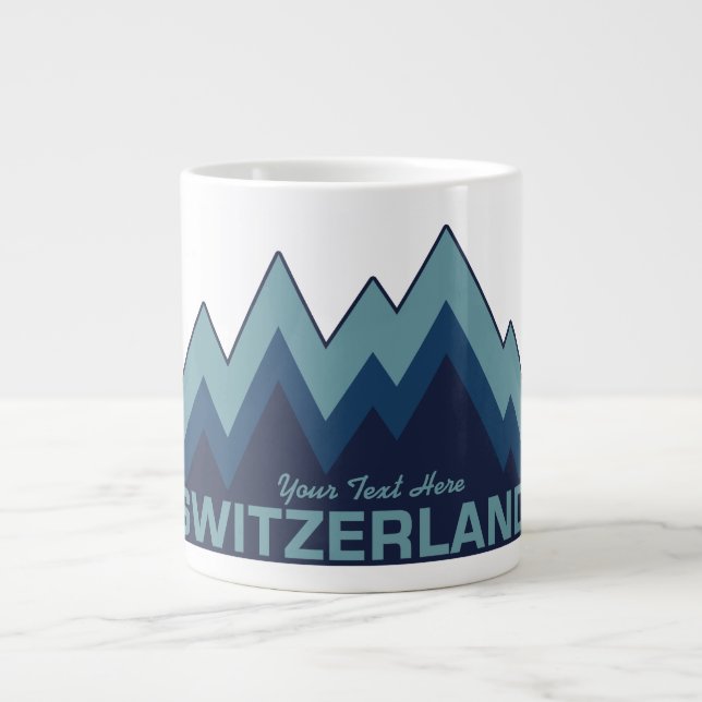 Taza De Café Gigante Muertes personalizados de SUIZA (Frente)