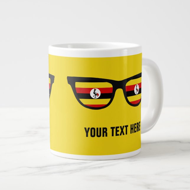 Taza De Café Gigante Muertes personalizados de Uganda Shades (Derecha)