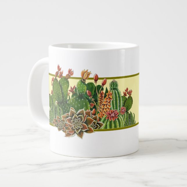 Taza De Café Gigante Mug Cacti Specialty (Izquierda)