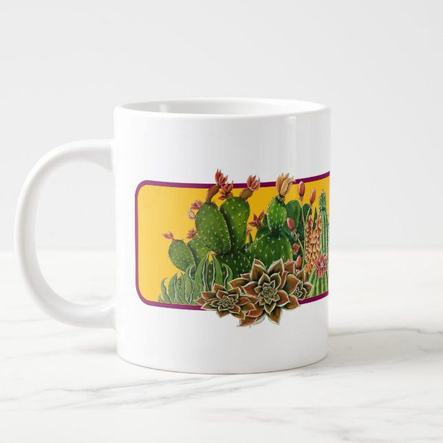 Taza De Café Gigante Mug Cacti Specialty (Izquierda)