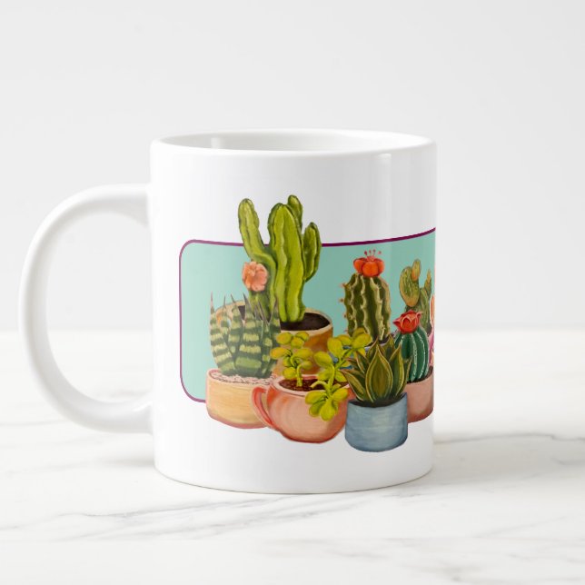 Taza De Café Gigante Mug Cacti Specialty (Izquierda)