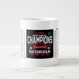 Taza De Café Gigante Mug. Campeón Nacional de Georgia