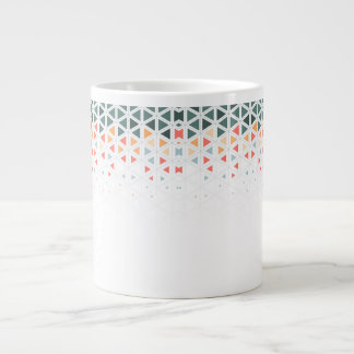 Taza De Café Gigante Mug Céramique Motif Isogrid Triangles