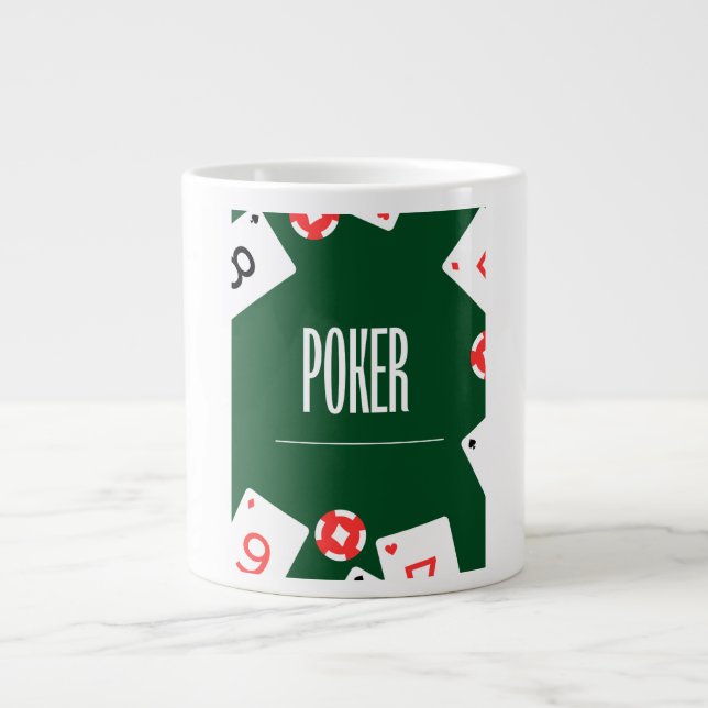 Taza De Café Gigante Mug coffee sample poker  (Frente)