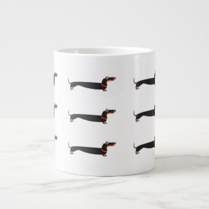 Taza De Café Gigante Mug. Dachshund largo