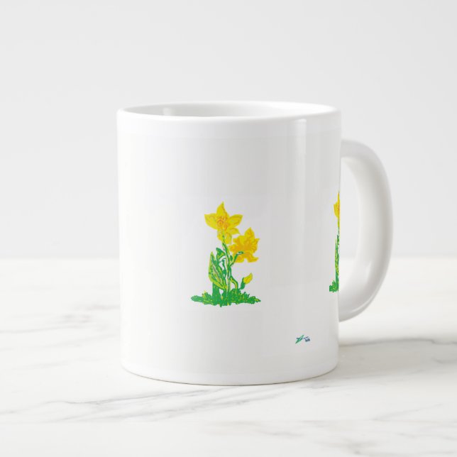 Taza De Café Gigante Mug Daffodils (Derecha)