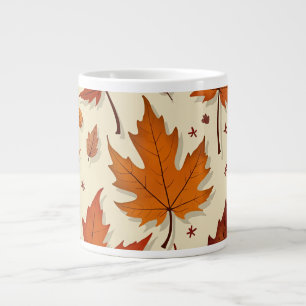 Taza De Café Gigante mug de arce de otoño