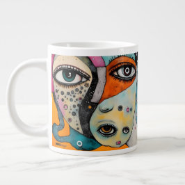 Taza De Café Gigante Mug de arte surrealista por DAKimage